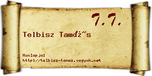 Telbisz Tamás névjegykártya