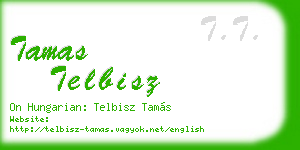 tamas telbisz business card